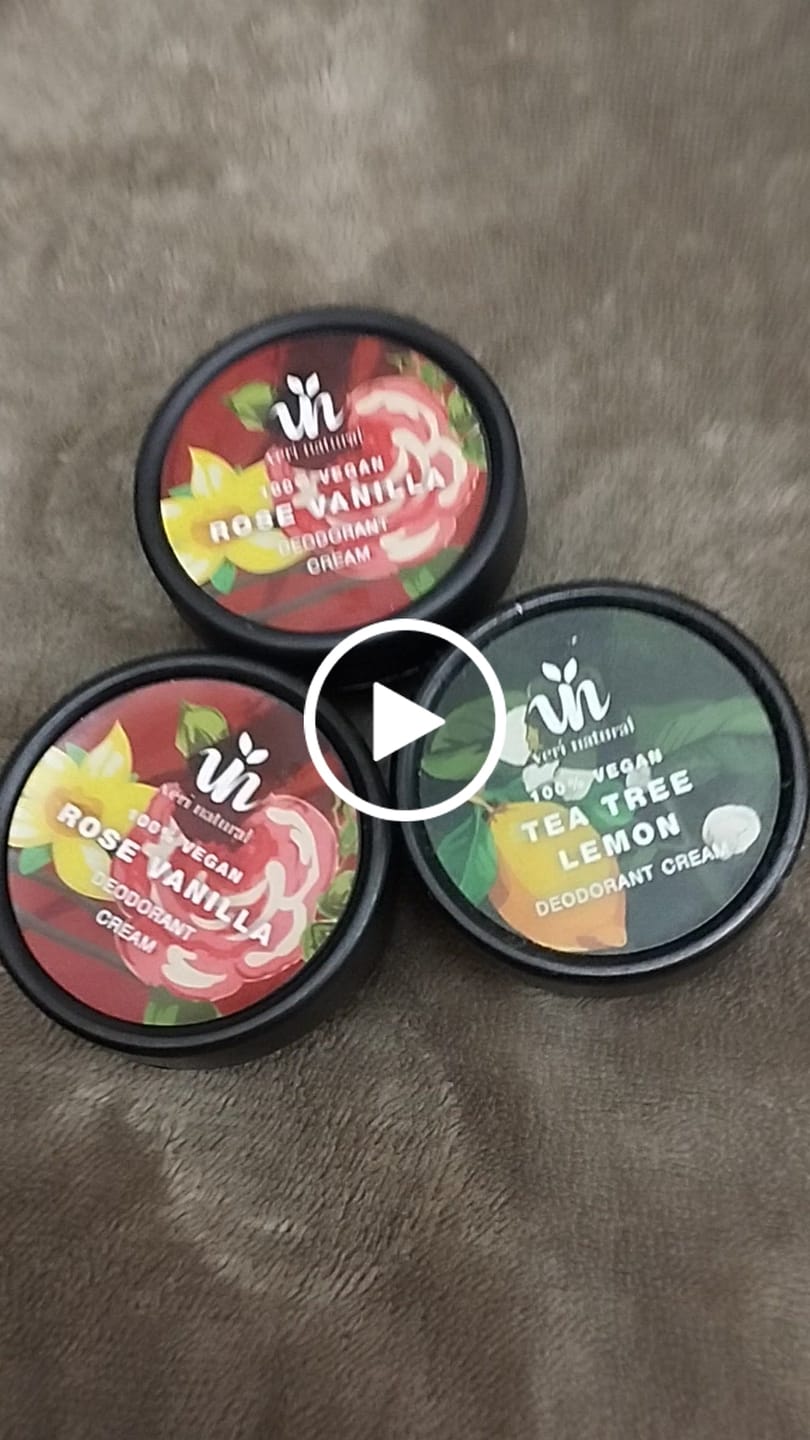 Customer video review of Rose Vanilla Deodorant Cream