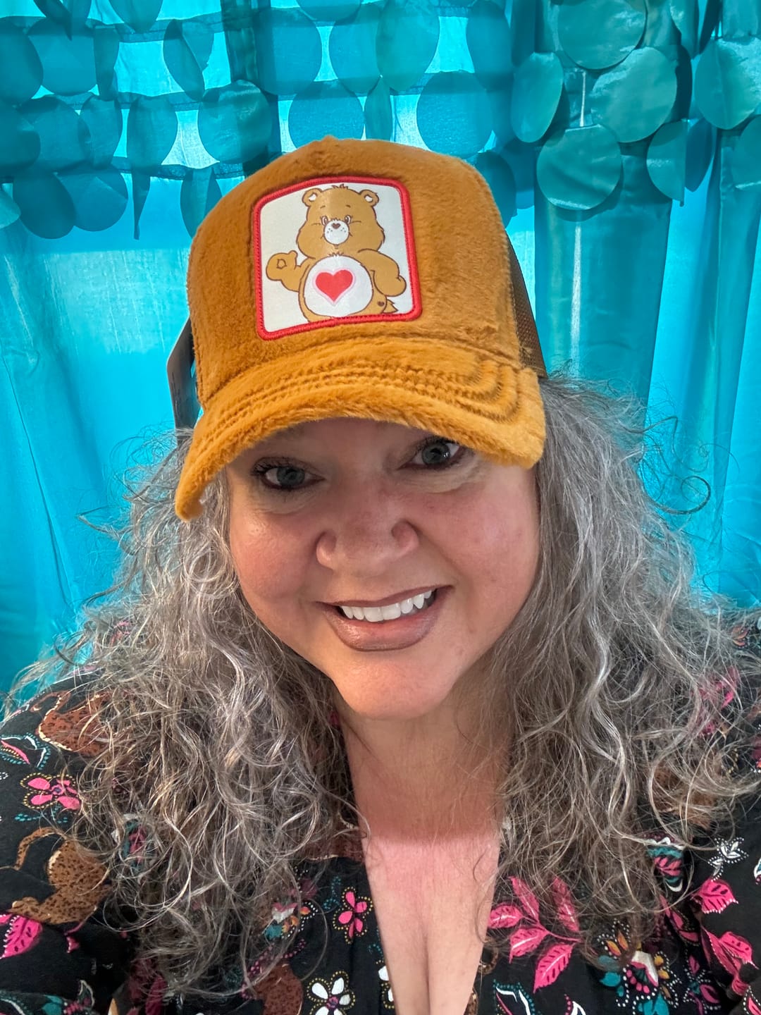 Customer photo review of OVERLORD X Care bears:  Tender Heart Bear Trucker Cap