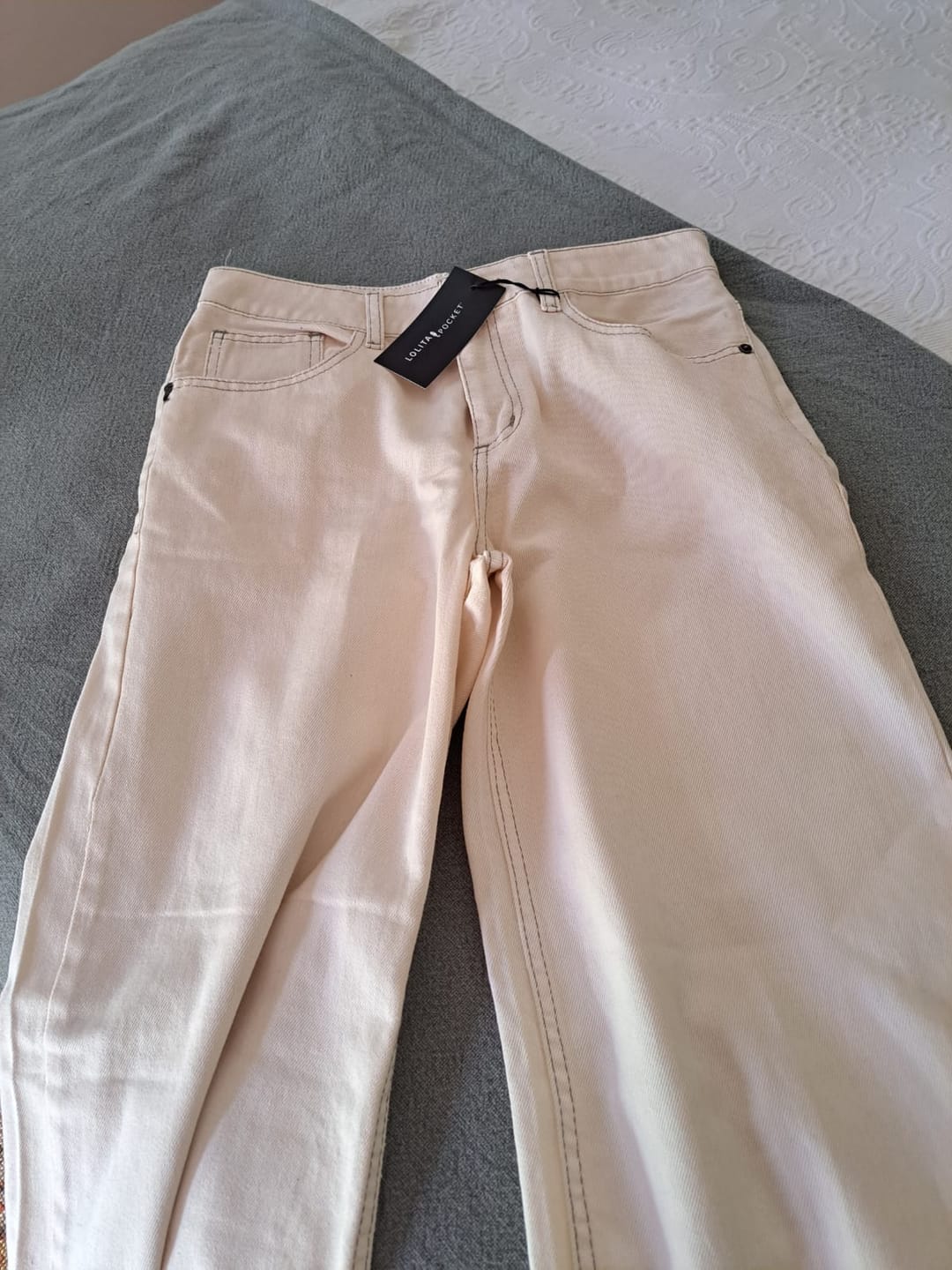 Customer photo review of JEANS JOSEFA Wide Leg crudo