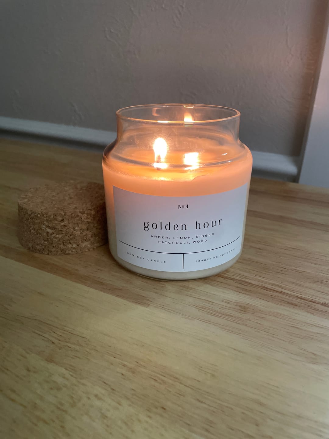 Customer photo review of Golden Hour 22 oz Glass Candle