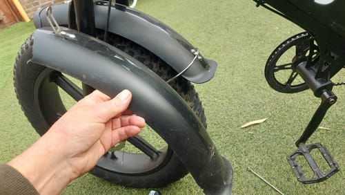 Customer photo review of Spatbord - Voorspatbord - OUXI V8