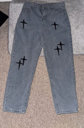 Customer photo review of KAMI NO.5169 LOOSE BAGGY JEANS