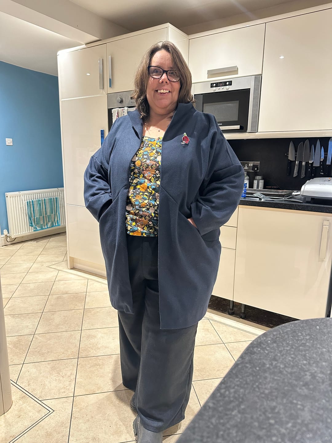 Customer photo review of Plain Wool Blend Fabric