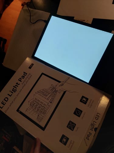 Customer photo review of Tablero de Luz para Dibujo