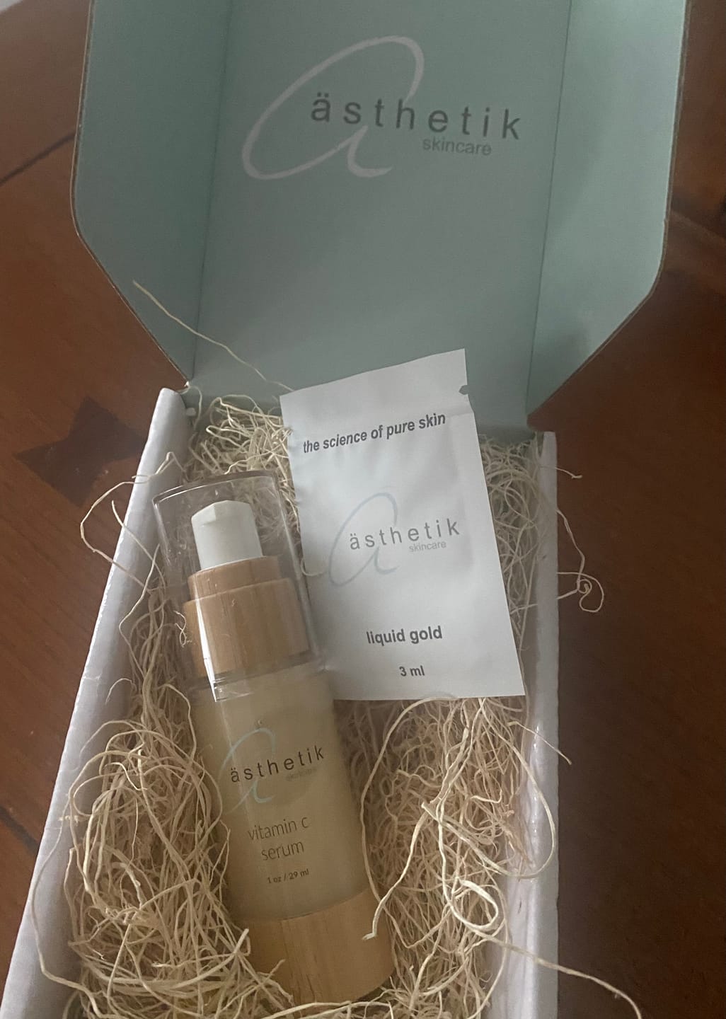 Customer photo review of vitamin c serum