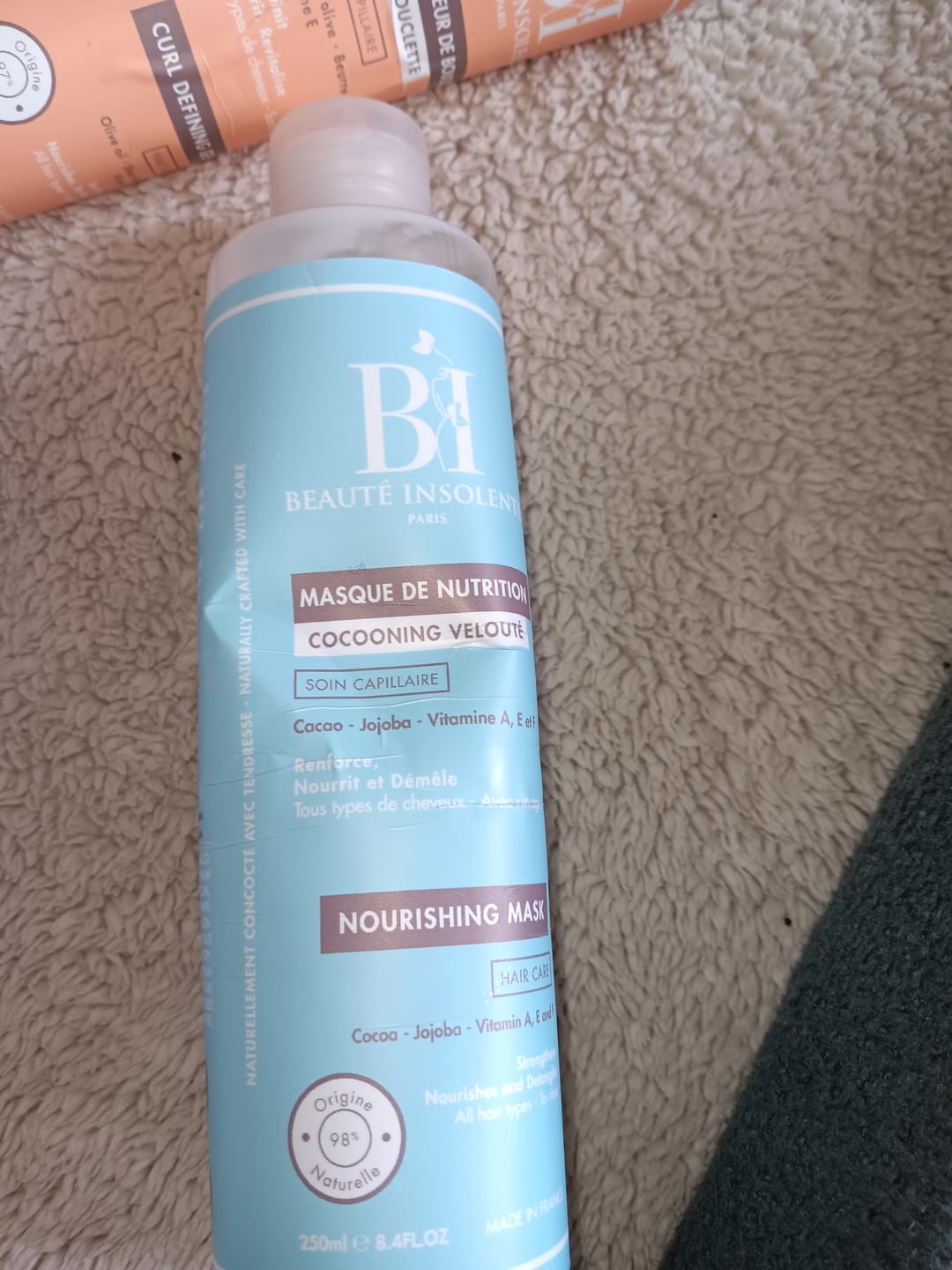 Customer photo review of MASQUE NUTRITION INTENSE