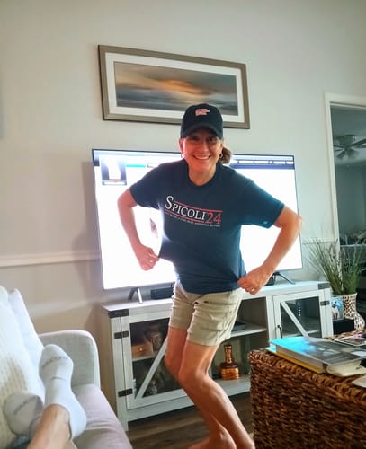 Customer photo review of Spicoli 24 Premium Triblend Tee