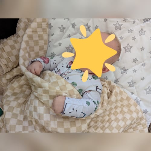 Customer photo review of Cloud Muslin™ Quilt - Austin/Cream
