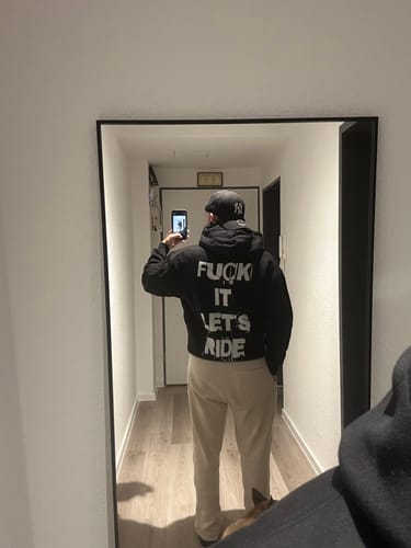 Customer photo review of F*ck it - let's ride Premium OS
