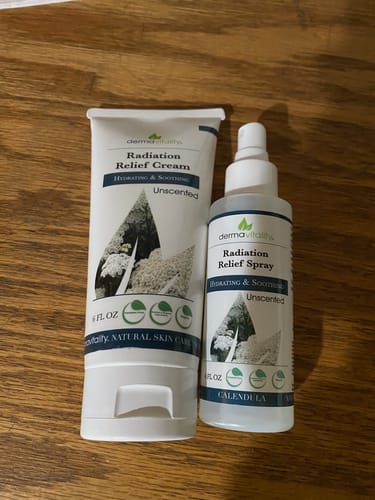 Customer photo review of Calendula Spray & Cream for Radiation Therapy Patients