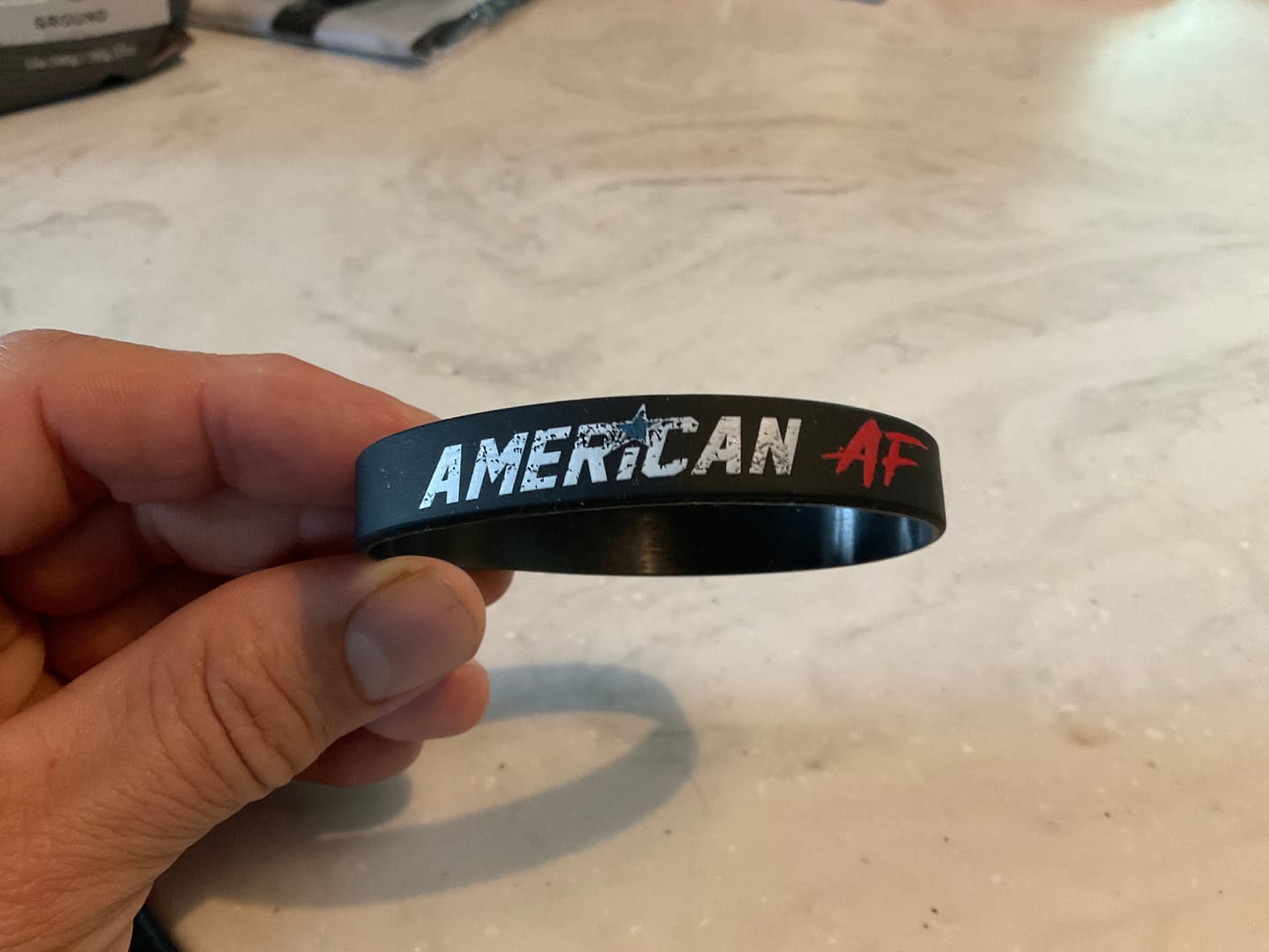 Customer photo review of American AF Wristband