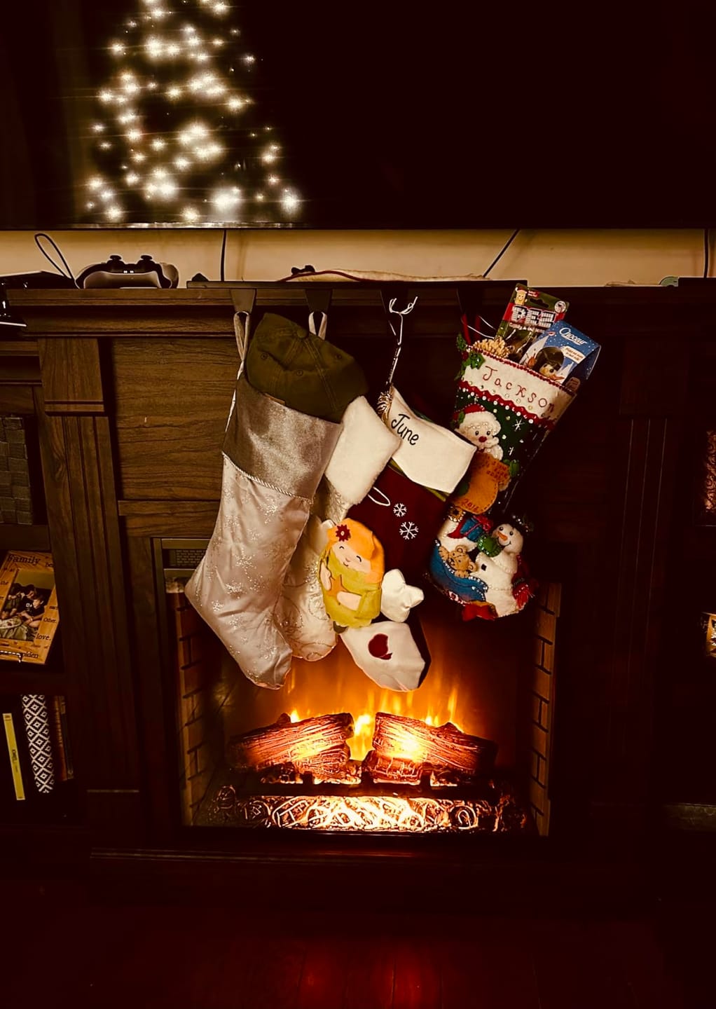 Customer photo review of Lenore 70" Fireplace TV Stand