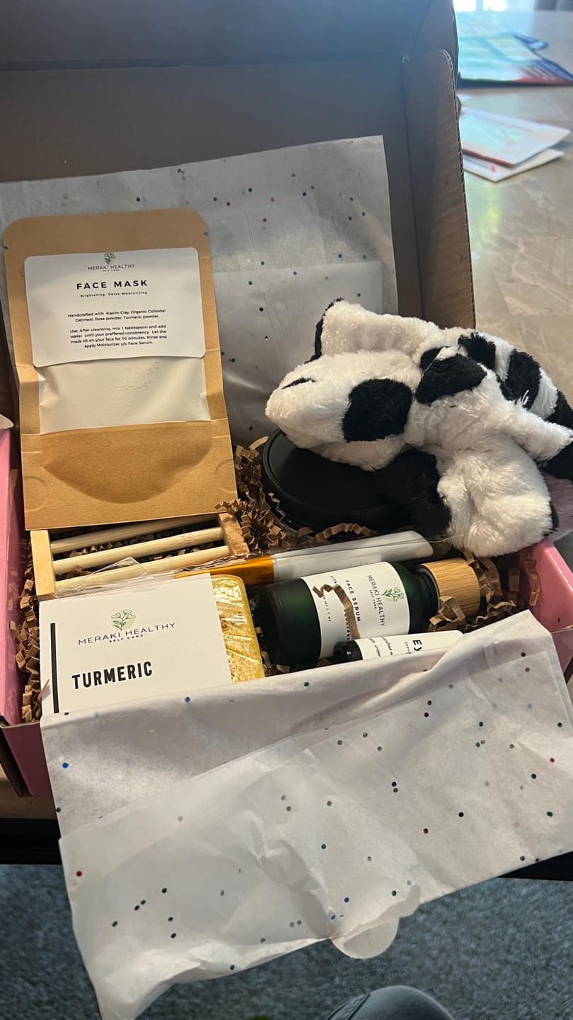 Customer photo review of Luxury Skincare Box