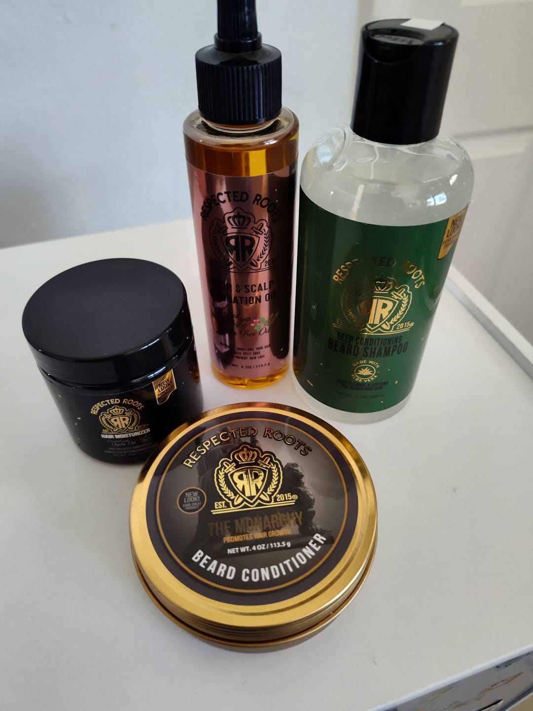 Customer photo review of Beard Shampoo + The Monarchy Beard Conditioner Combo
