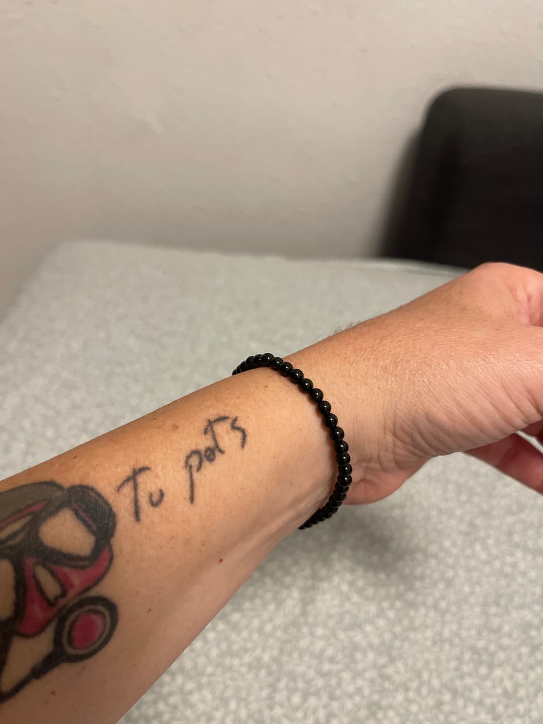 Customer photo review of Pulsera Turmalina negra | 4mm | Limpieza - Protección
