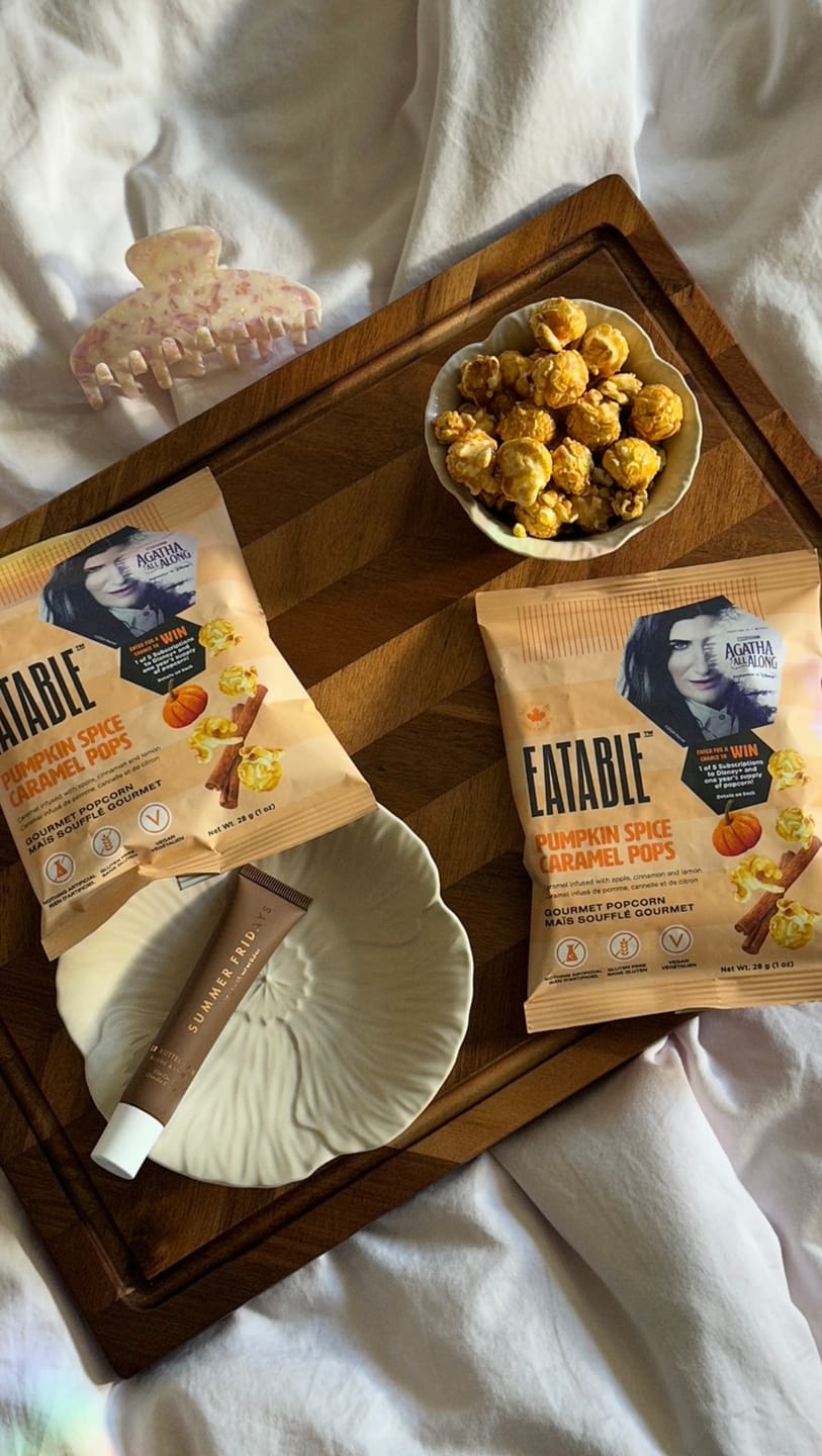 Customer photo review of Pumpkin Spice Caramel Popcorn - Limited Edition inspired by Marvel Television's "Agatha All Along"