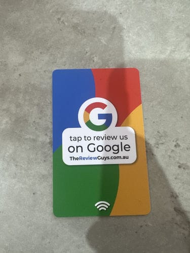 Customer photo review of Google Review NFC Card + QR Code