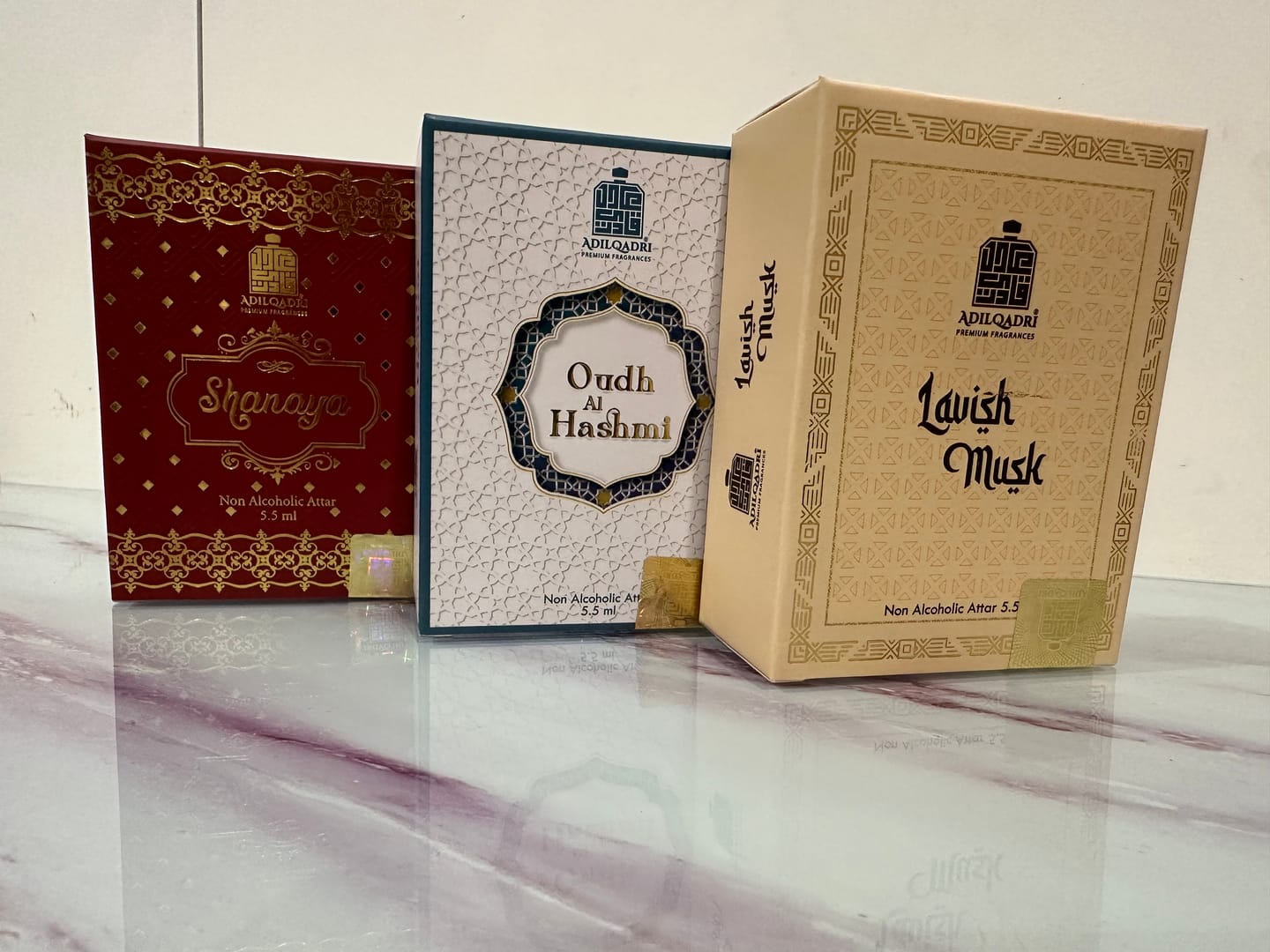 Customer photo review of 3 Pcs Attar Set Shanaya, Lavish Musk And Oudh Al Hashmi 5.5 Ml Each