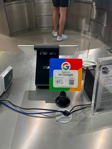 Customer photo review of Google Review NFC Plate +  QR Code