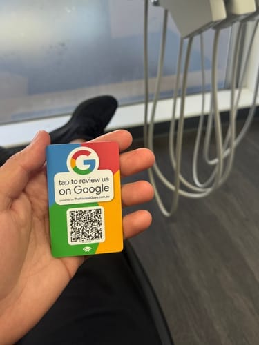 Customer photo review of Google Review NFC Card + QR Code
