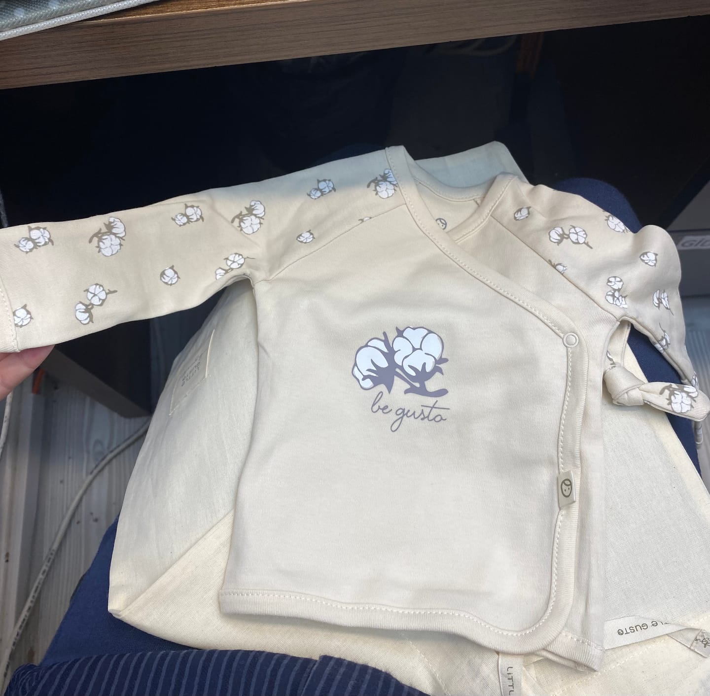 Customer photo review of Organik Pamuk 5'li Büyük Pamuk Desenli Hastane Çıkış Seti