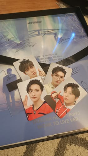 Customer photo review of ATEEZ - GOLDEN HOUR : PART.1 10TH MINI ALBUM WORK TO LIVE VER