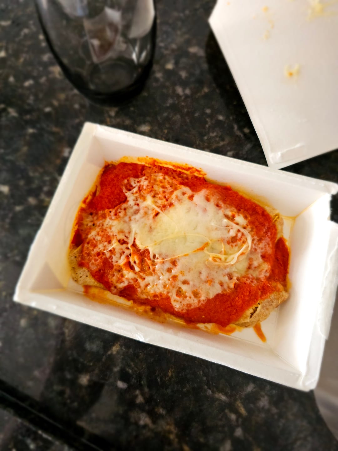 Customer photo review of Panqueca de Frango Desfiado ao Sugo com Queijo