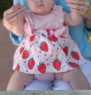 undefined review of Strawberry Lace Romper image 1 out of 2
