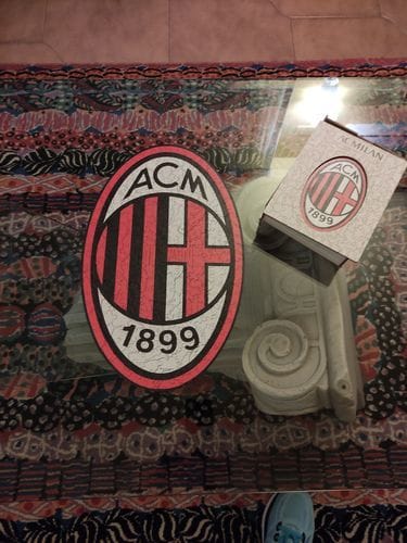 Customer photo review of AC Milan® Logo - Holzpuzzle