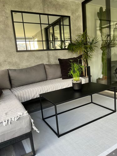 Customer photo review of Mesa de Centro Rectangular METAL BLACK