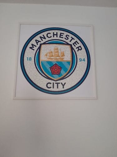 Customer photo review of Manchester City FC® Logo - Holzpuzzle