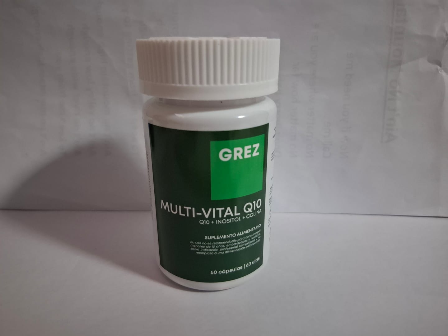 Customer photo review of MULTI-VITAL Q10 - Vitaminas + Q10 + Inositol + Colina - 30 cápsulas