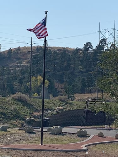 Customer photo review of Ultra Heavy Duty American Flag - 2-ply Polyester - Made In USA