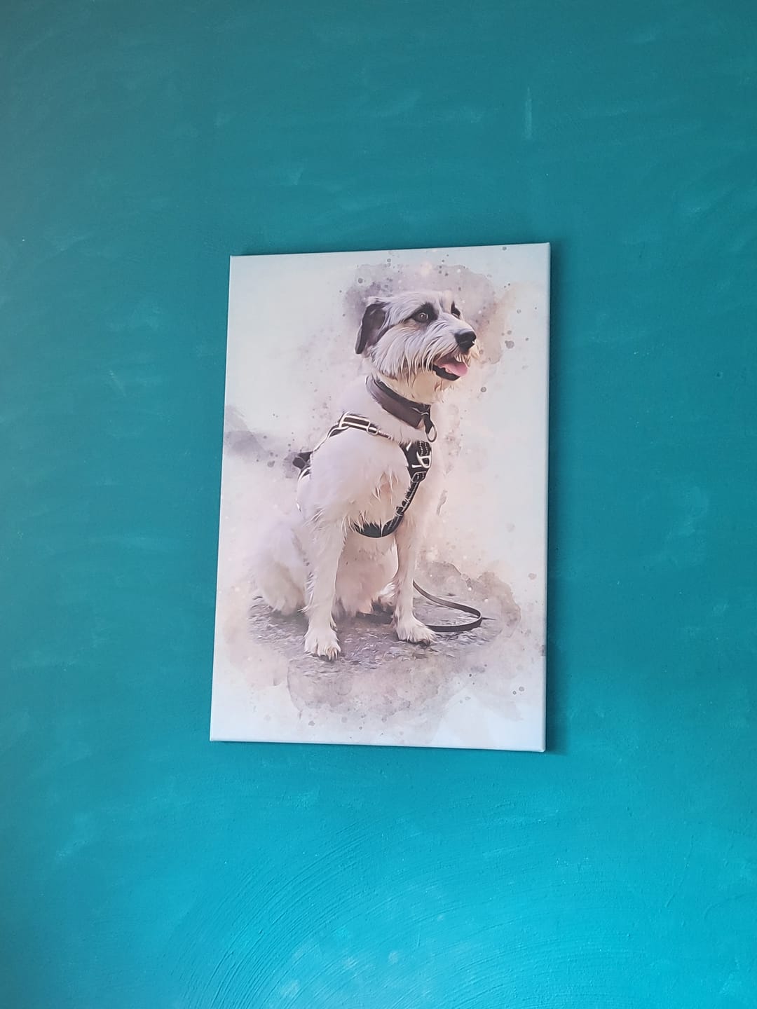 Customer photo review of Dein Hund als Aquarell Tierportrait | Geschenk für Hundebesitzer