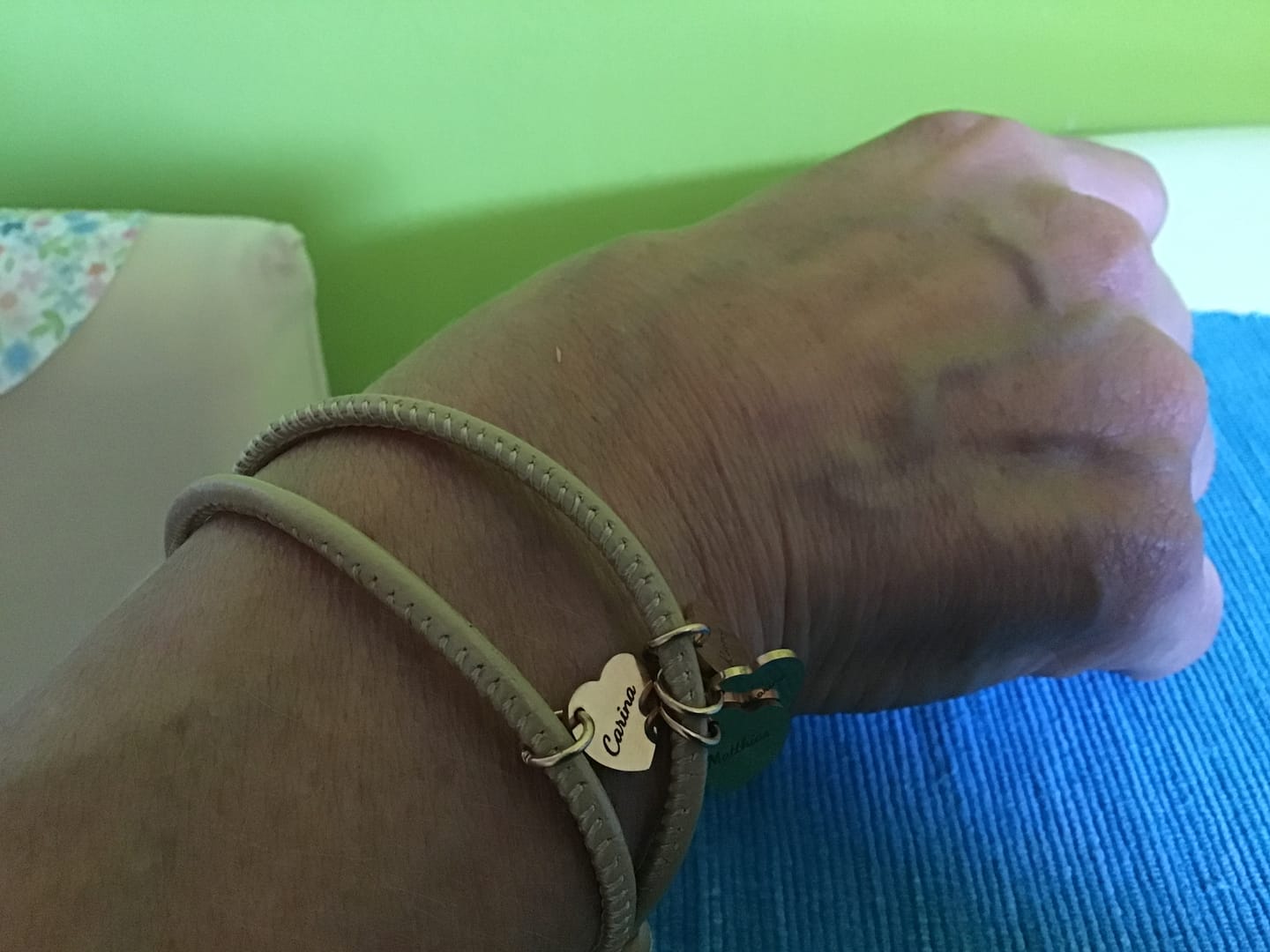 Customer photo review of Meine Liebsten - Familien-Lederarmband