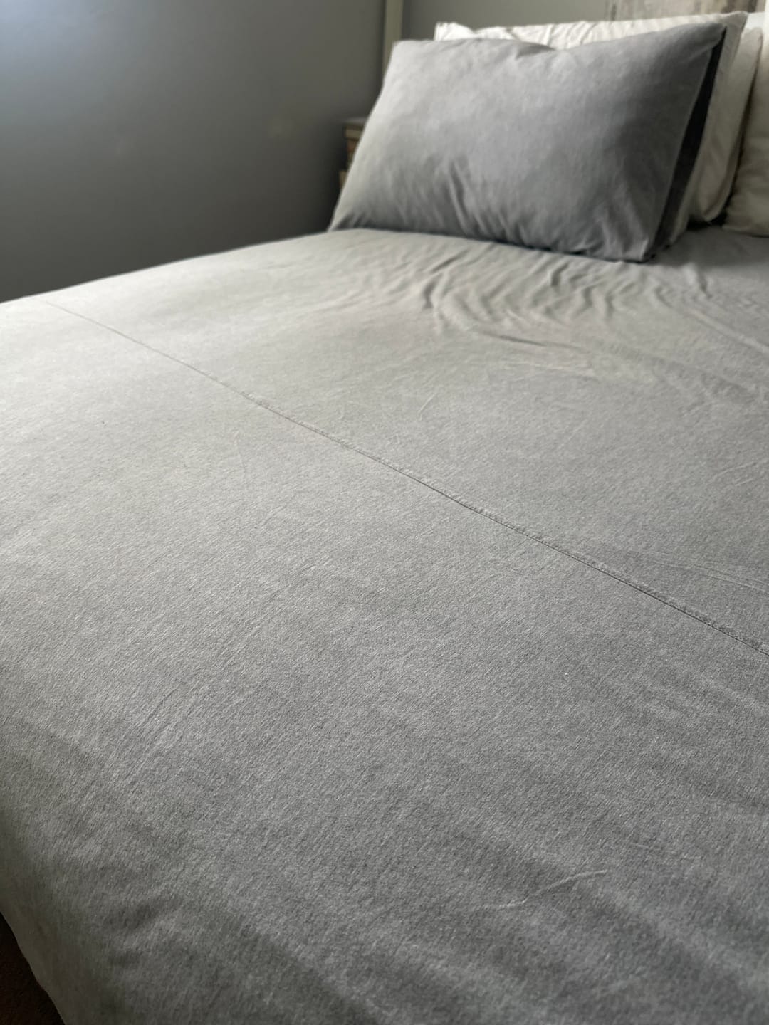 Customer photo review of Soft Grey Duvet Cover Set