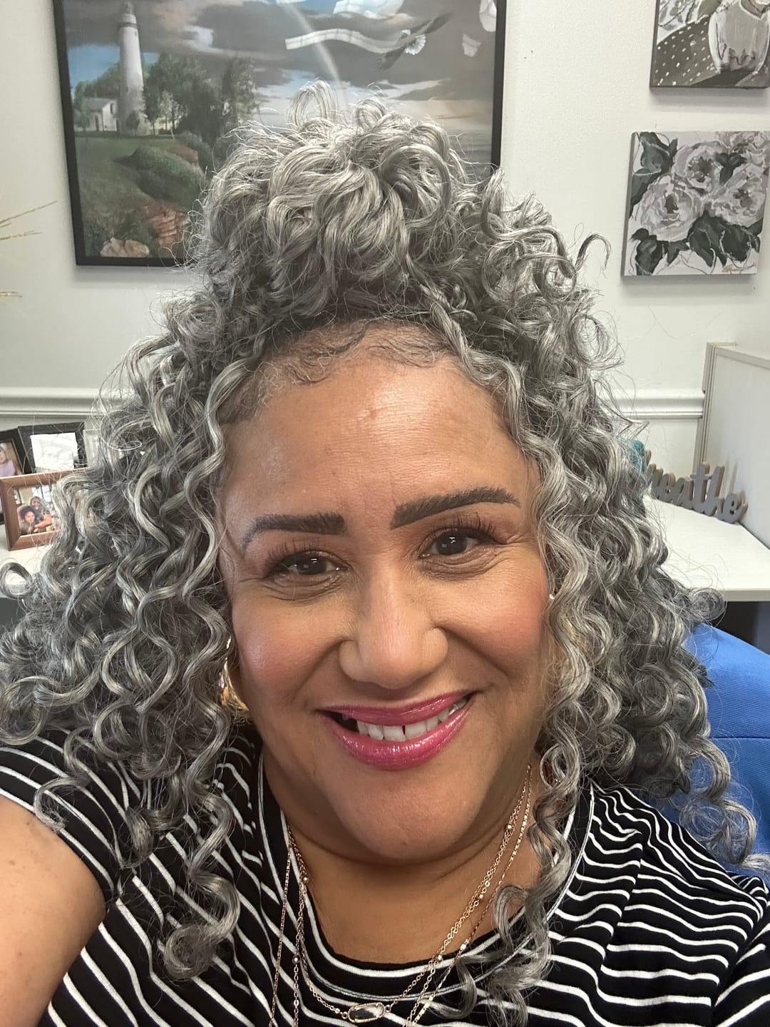 Customer photo review of Freetress Braid/Bulk Crochet Braid GOGO CURL