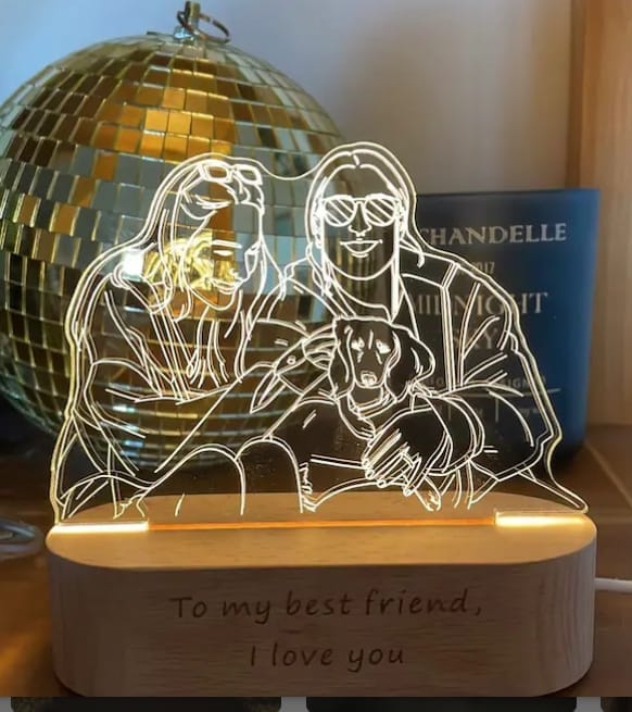 Customer photo review of Custom Photo 3D Lamp