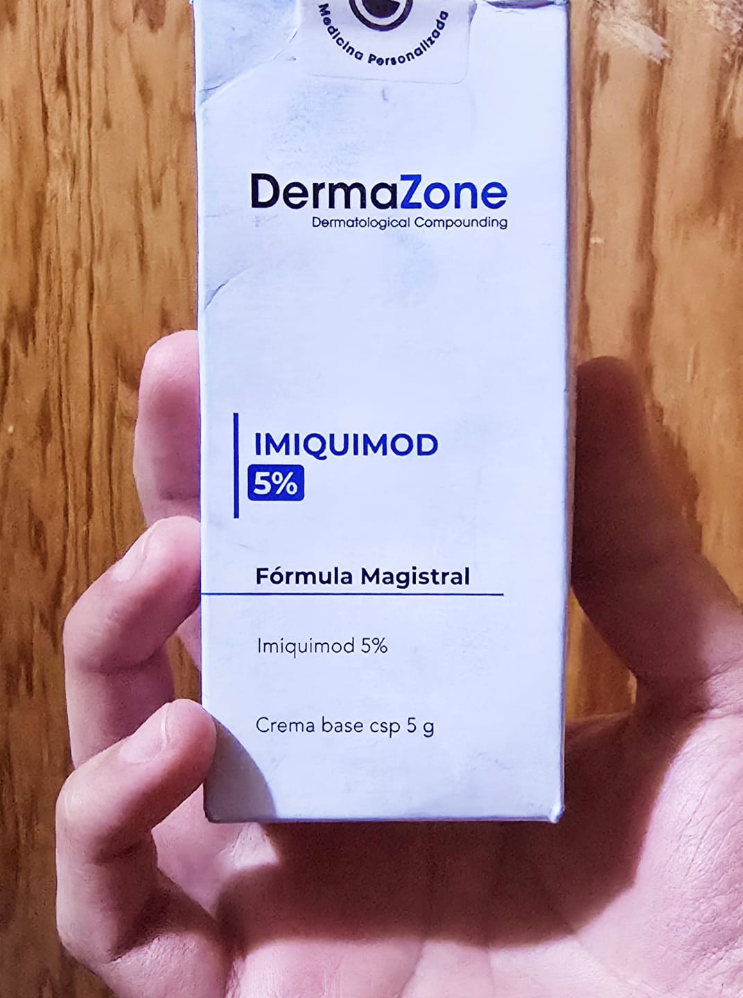 Customer photo review of Imiquimod 5% Dermazone Crema 5 gr Omicron
