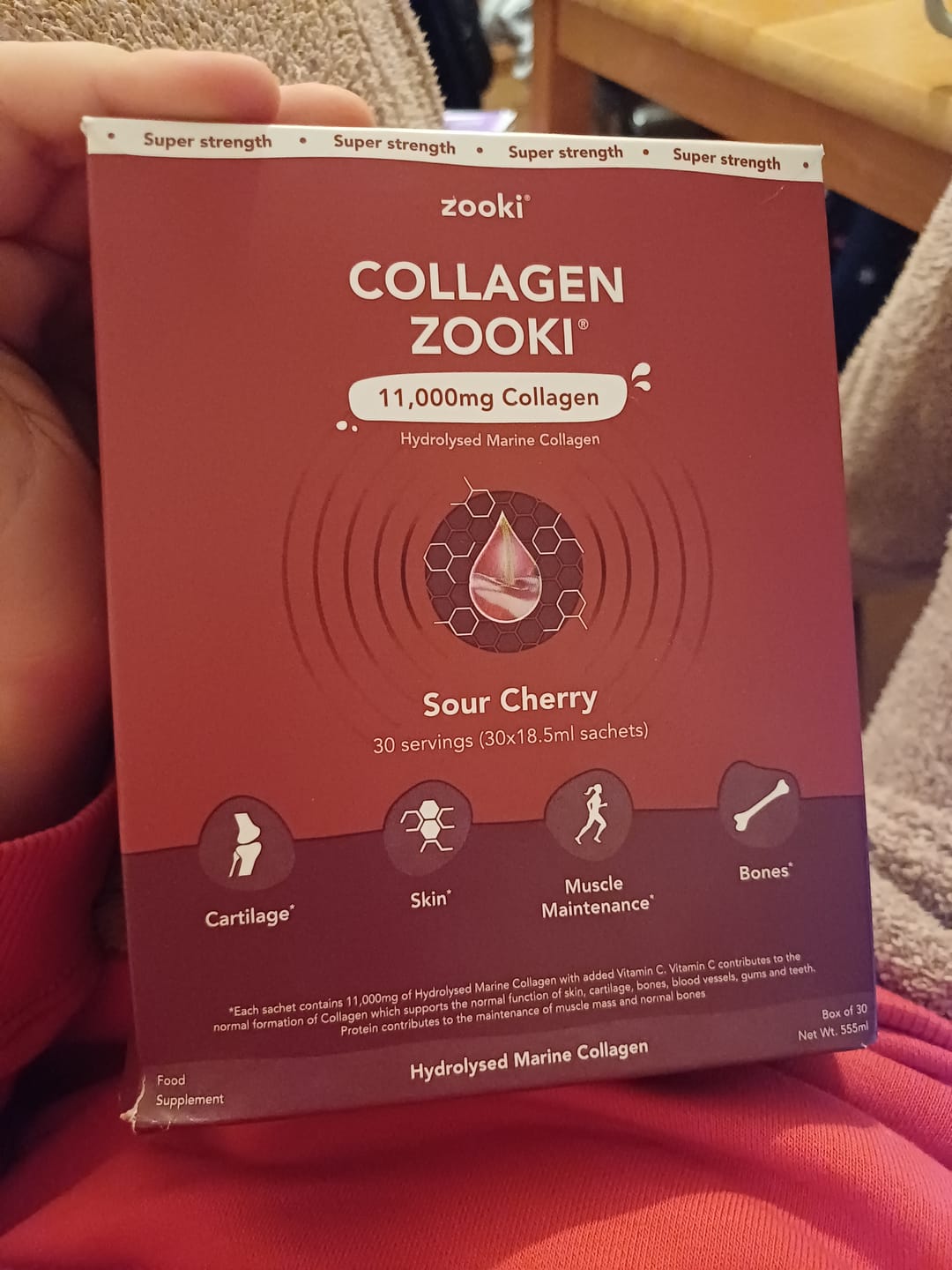 Customer photo review of Zooki Super Strength Collagen Sour Cherry