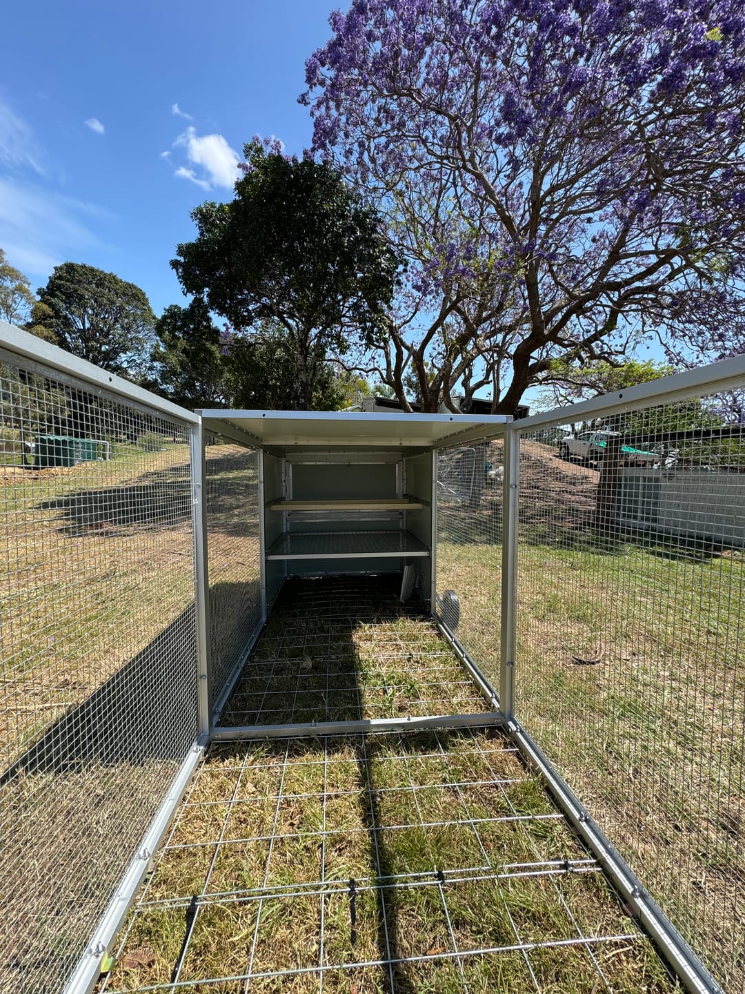 Customer photo review of Galvanised Mesh Floor for Chicken Coop