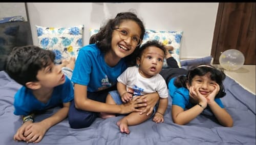 Customer photo review of Customised Brother Siblings Tshirts