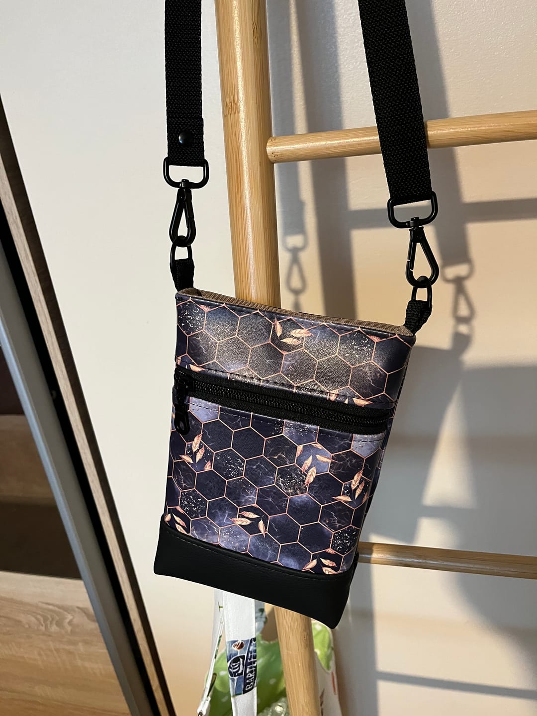 Customer photo review of Wanderlust Phone Bag Pattern