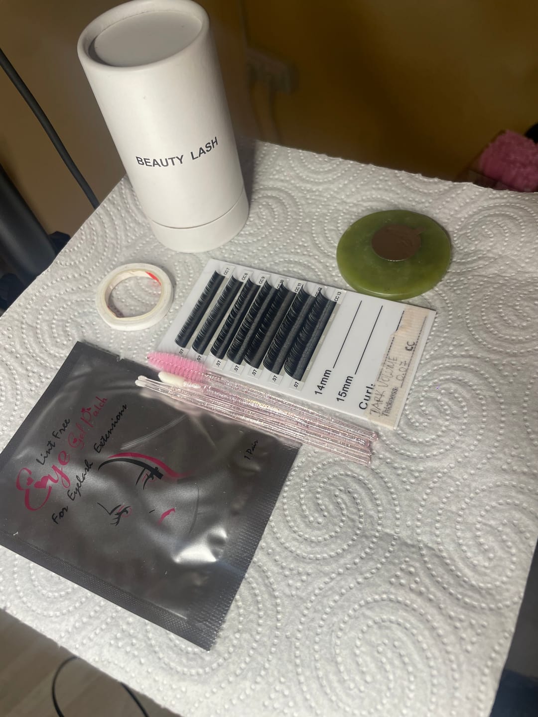 Customer photo review of Mixed Volume Lashes