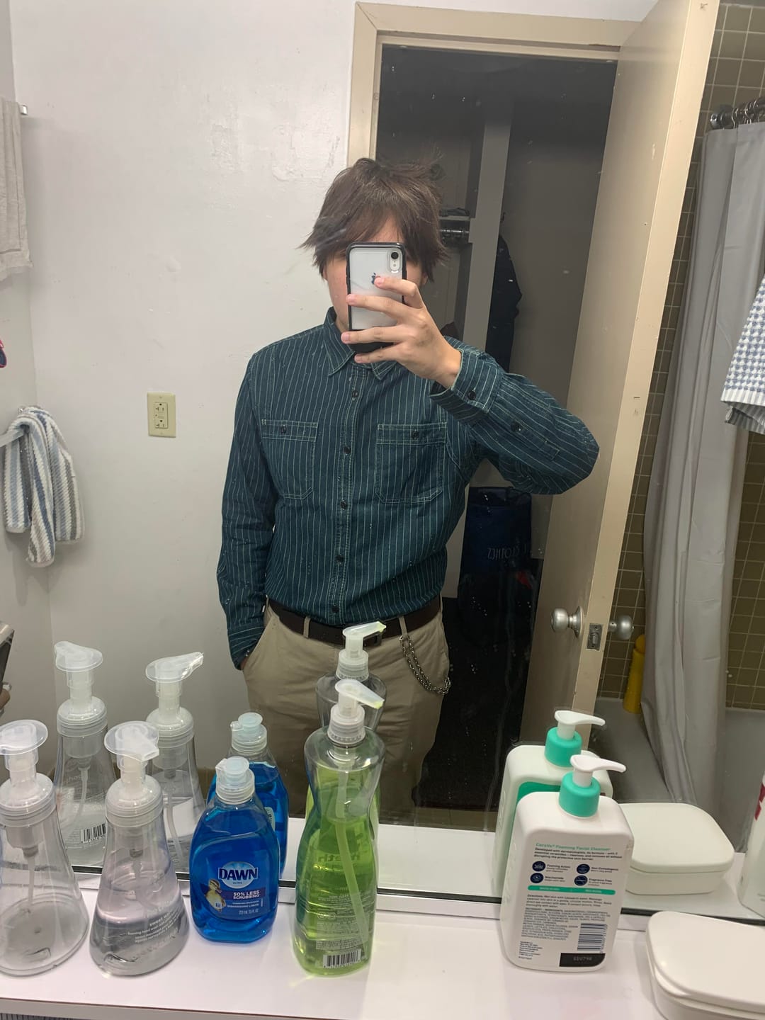 Customer photo review of 9 oz Wabash Vent Hole Work Shirt