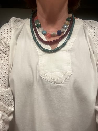 Customer photo review of Mums the Word Necklace Stack