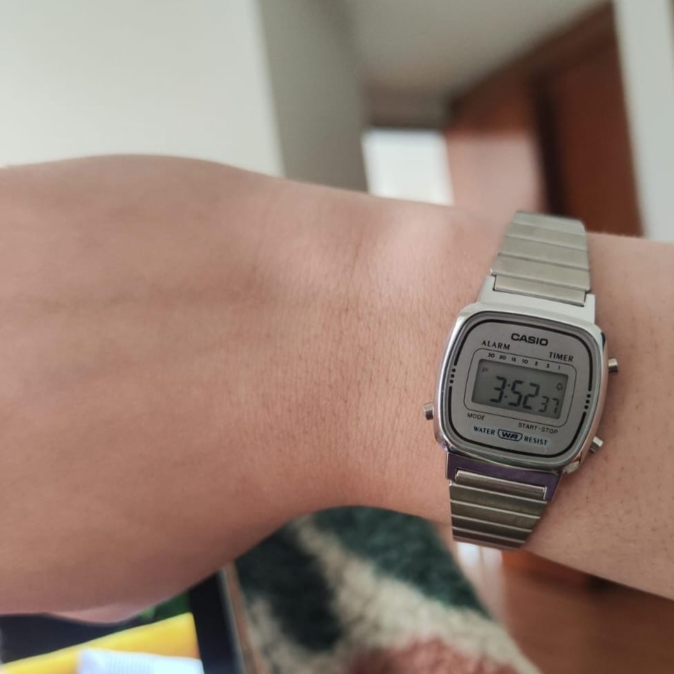 Customer photo review of Reloj Casio Vintage LA670WA-7DF Plateado