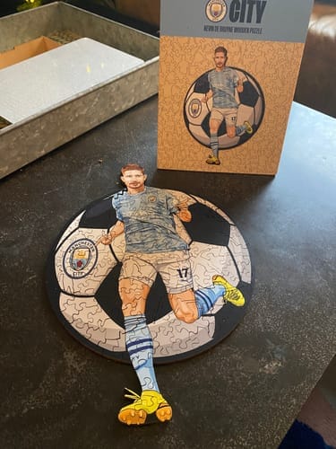 Customer photo review of Manchester City FC® Logo - Holzpuzzle