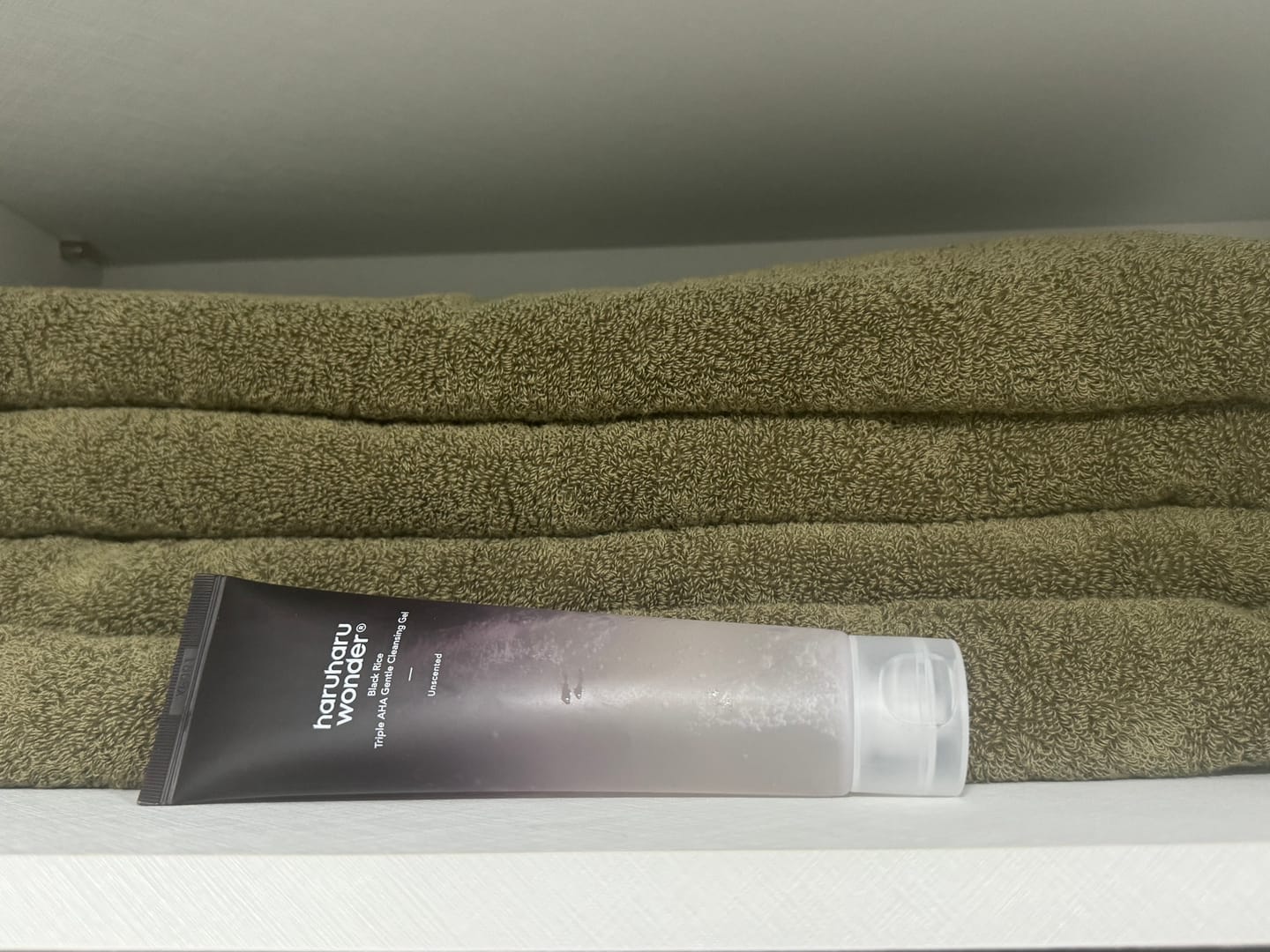 Customer photo review of BLACK RICE triple AHA gentle cleansing gel unscented 100ml