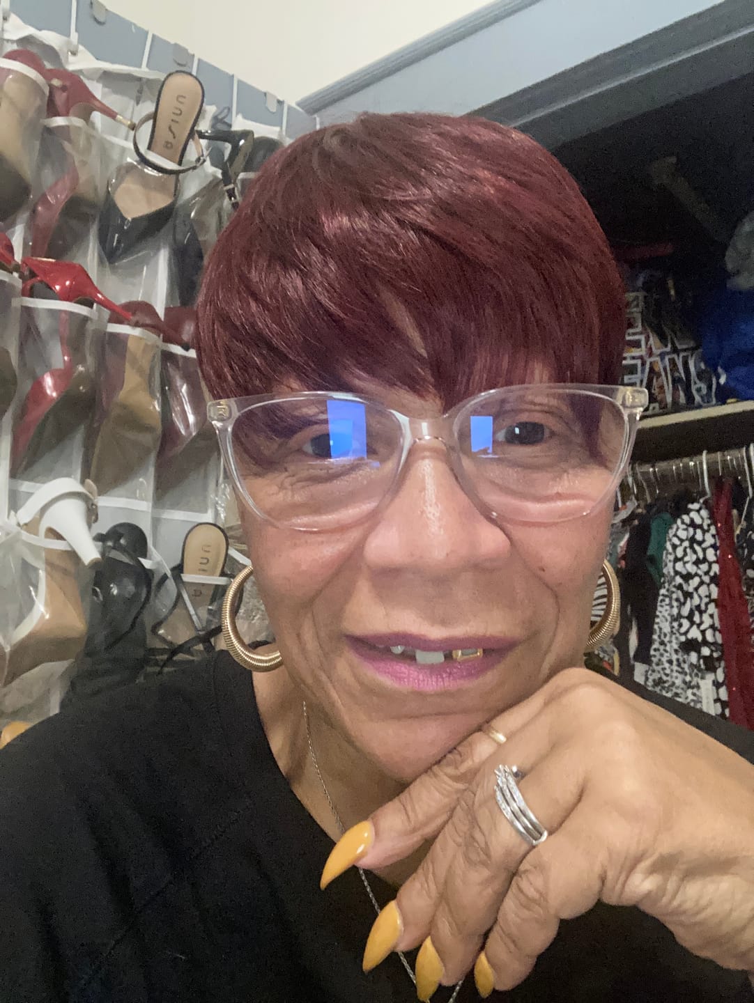 Customer photo review of Outre Wigpop Synthetic Wig NOLA